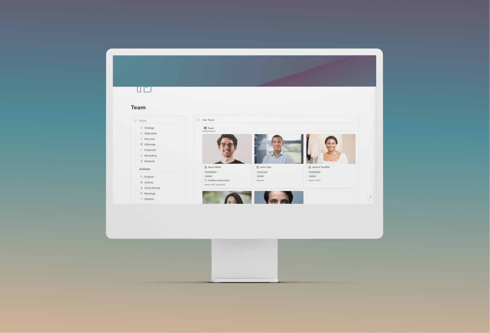 Digital Marketing Agency Notion Template OS